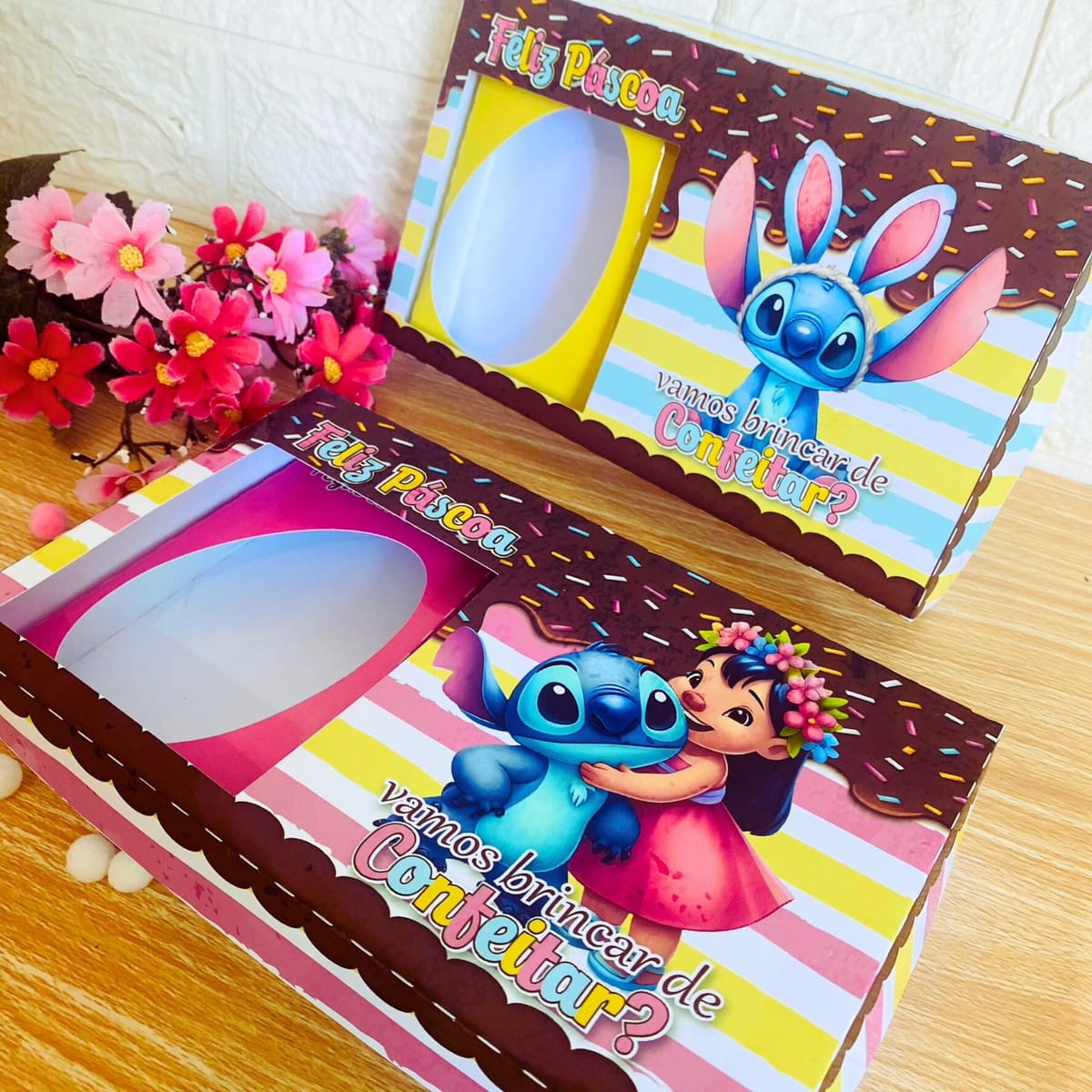 Caixas Mini Confeiteiro de Páscoa para Imprimir e Cortar 1 Caixas Mini Confeiteiro de Páscoa para Imprimir e Cortar