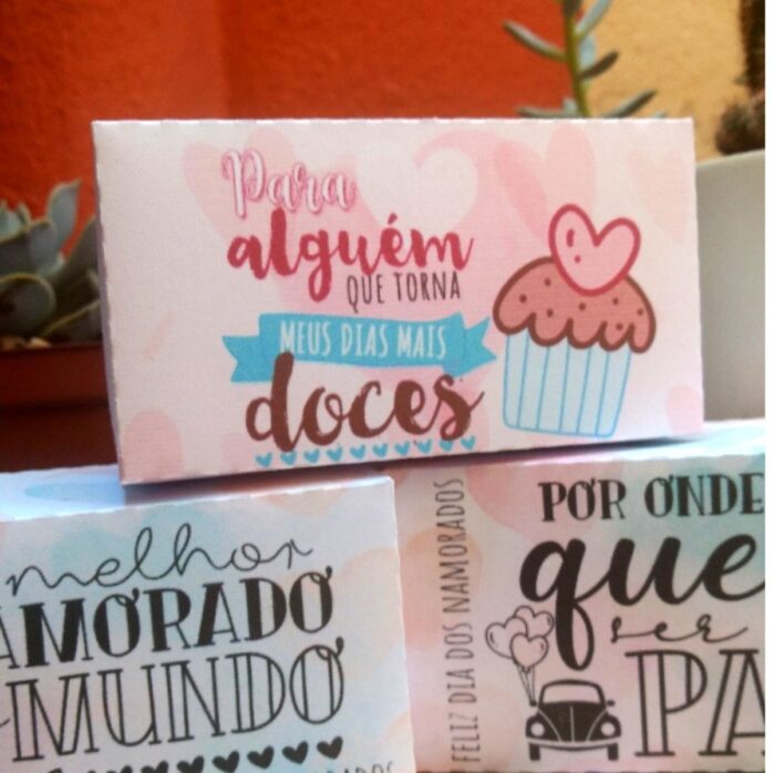 Caixas Pequenas Doces Dia dos Namorados
