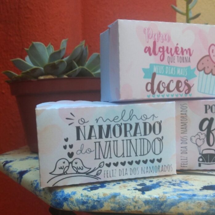 Caixas Pequenas Doces Dia dos Namorados