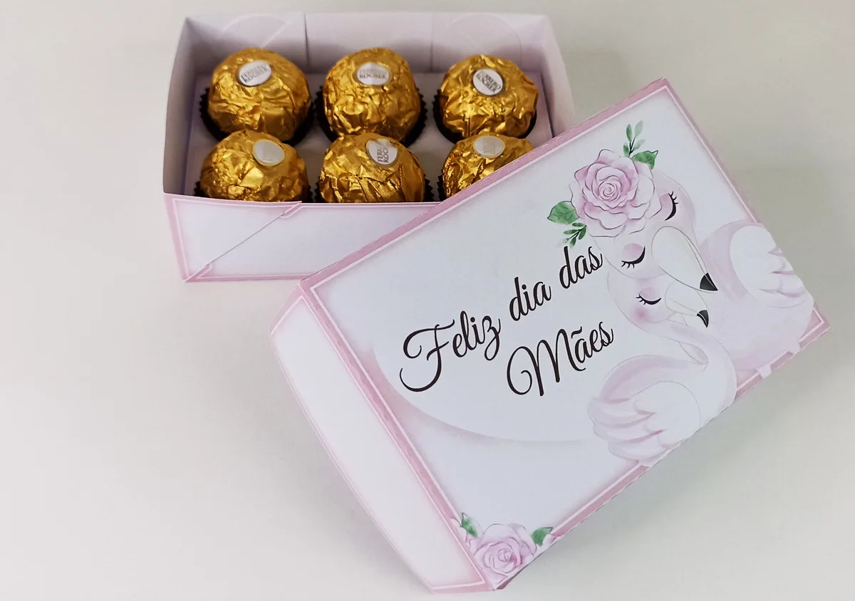 Caixinhas 6 Doces Dia das Mães 3 Caixinhas 6 Doces Dia das Mães