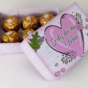 Caixinhas 6 Doces Dia das Mães