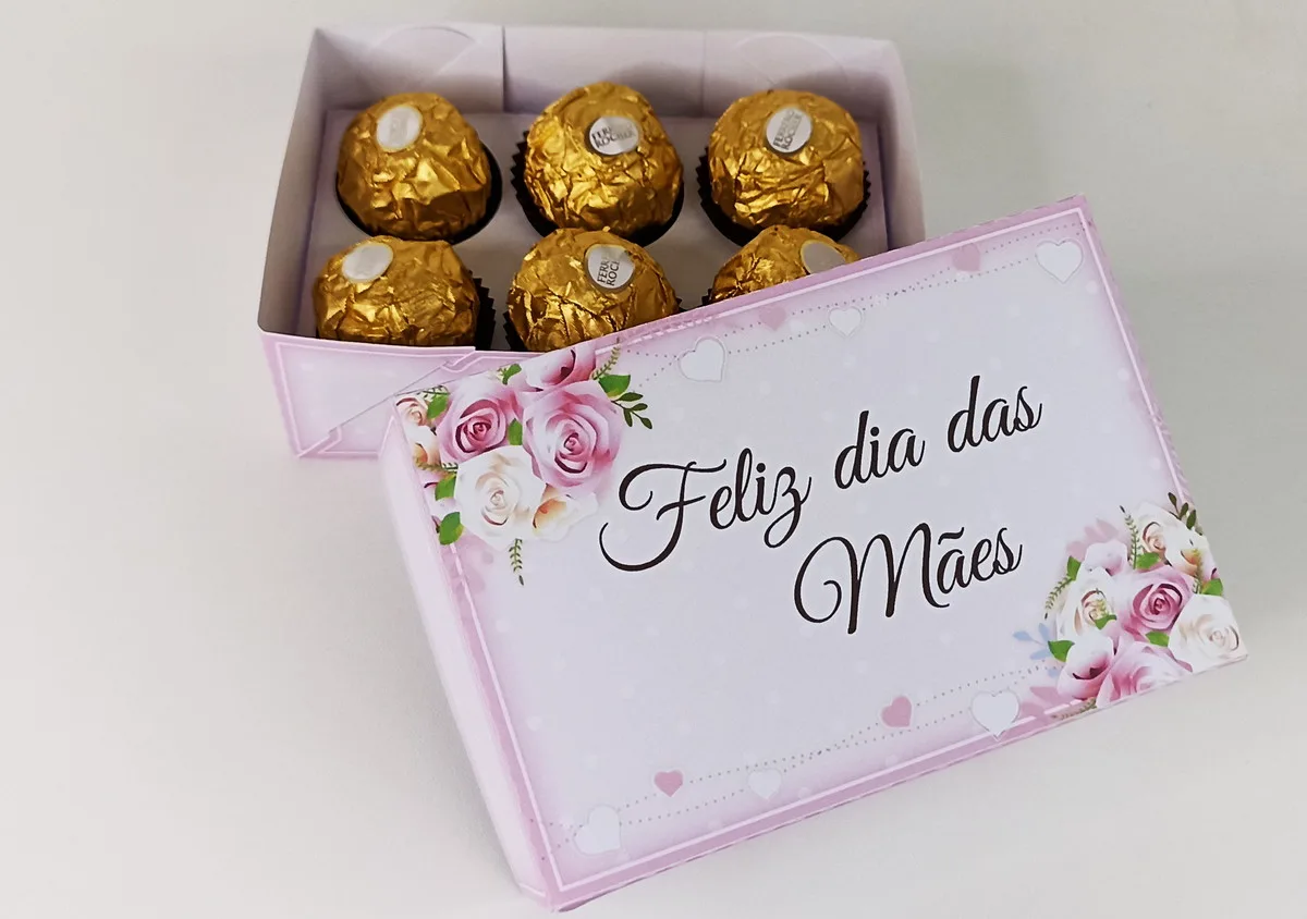 Caixinhas 6 Doces Dia das Mães 4 Caixinhas 6 Doces Dia das Mães