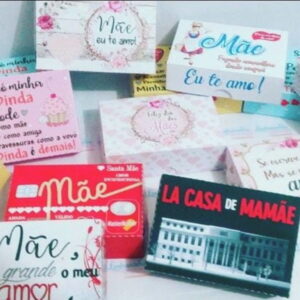 Caixinhas Dia das Mães 14 Moldes de Corte Digital