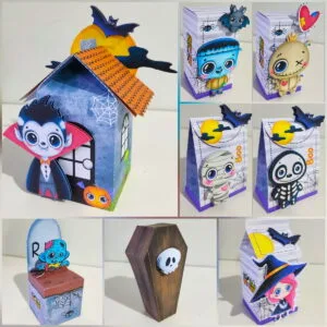 Caixinhas Personalizadas Halloween - Studio e pdf 11 Caixinhas Personalizadas Halloween - Studio e pdf
