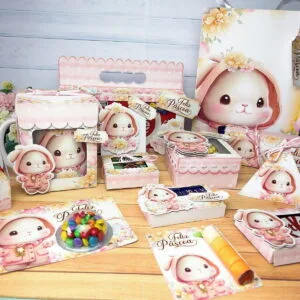Caixinhas Personalizadas Páscoa Menina - Arquivo Digital 6 Caixinhas Personalizadas Páscoa Menina - Arquivo Digital