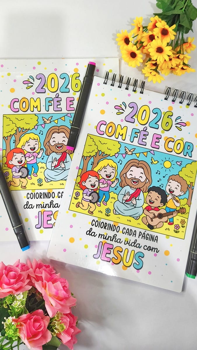 Calendário Cristão de Colorir 2026 para Imprimir em Casa 3 Calendário Cristão de Colorir 2026 para Imprimir em Casa - Imagem 3