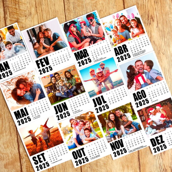Calendário Polaroid 2025