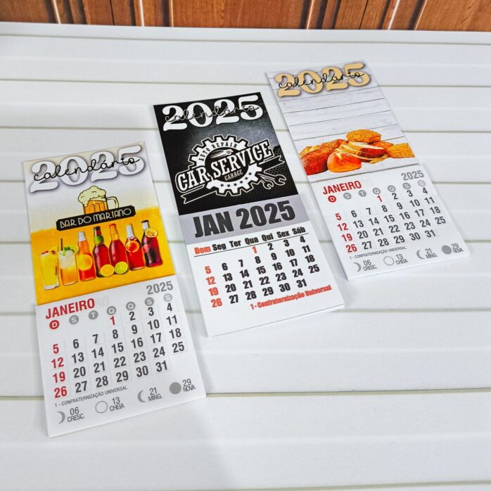 Calendários 2025 Neutros