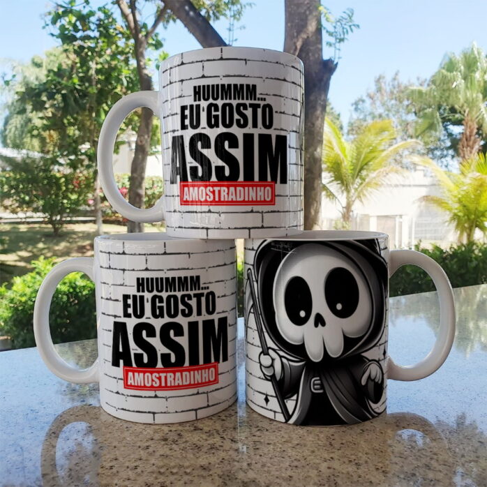 Caneca Amostradinho Cute - Png e Corel