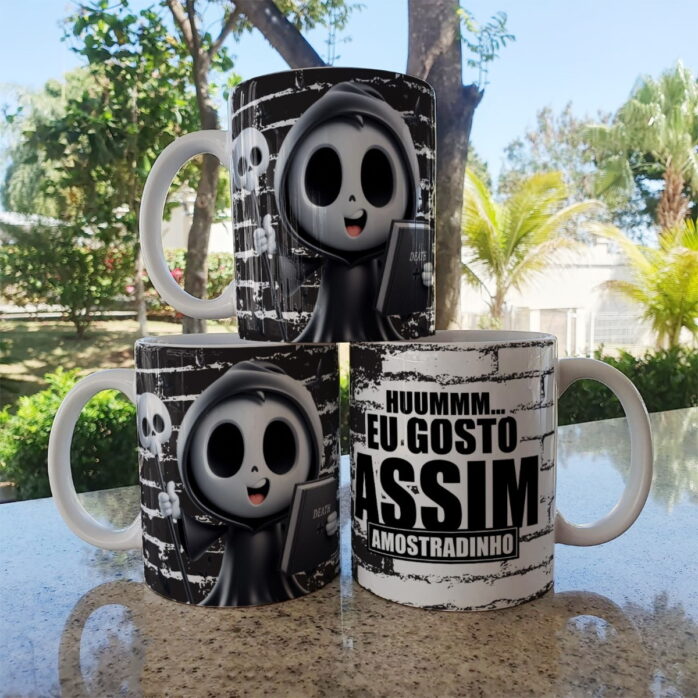 Caneca Amostradinho Cute - Png e Corel