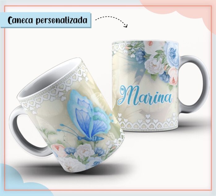 Caneca Borboleta