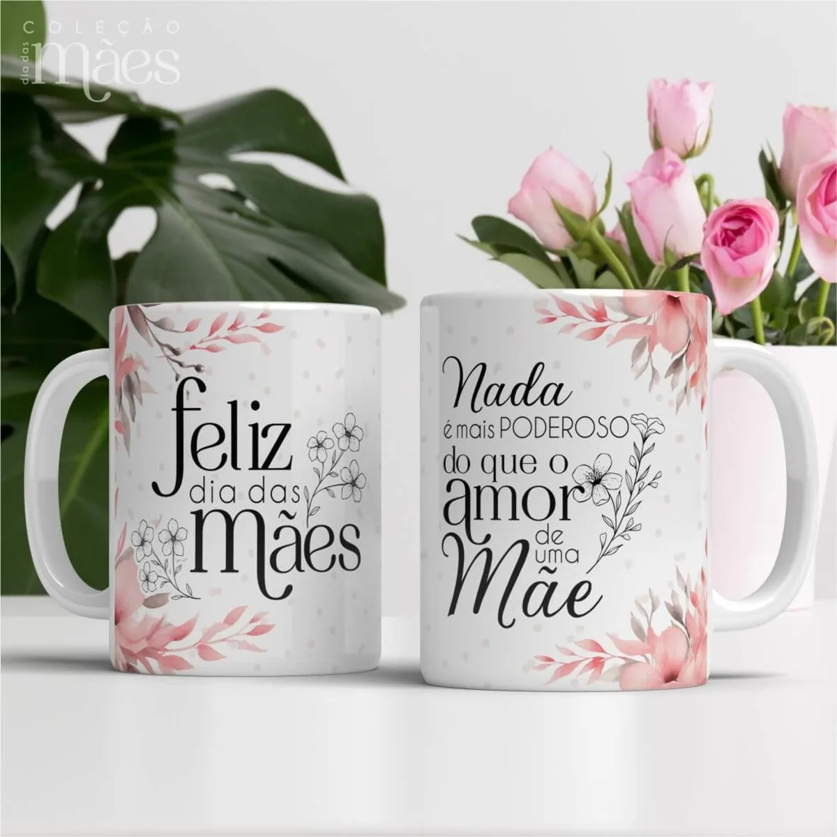 Canecas sem Foto Dia das Mães 4 Canecas sem Foto Dia das Mães