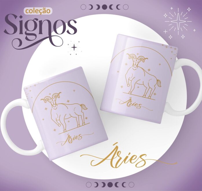 Canecas Signos Lilás