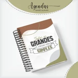 Capa Agenda Masculina Grandes Coisas