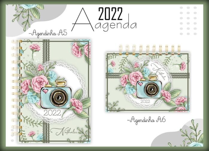 Capa e Contracapa Agenda Fotografa 2022