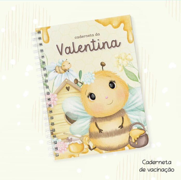 Capa Vacinação Abelhinha Menina