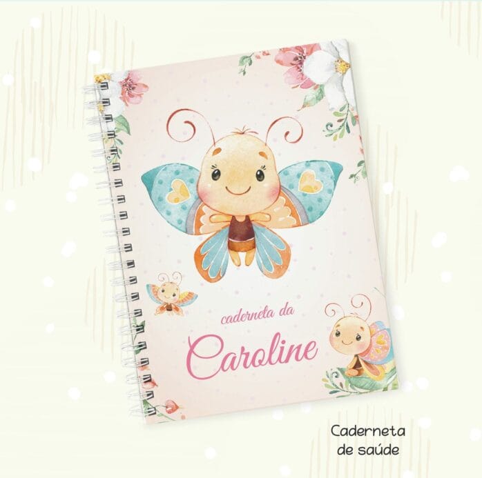 Capa Vacinação Borboleta Cute