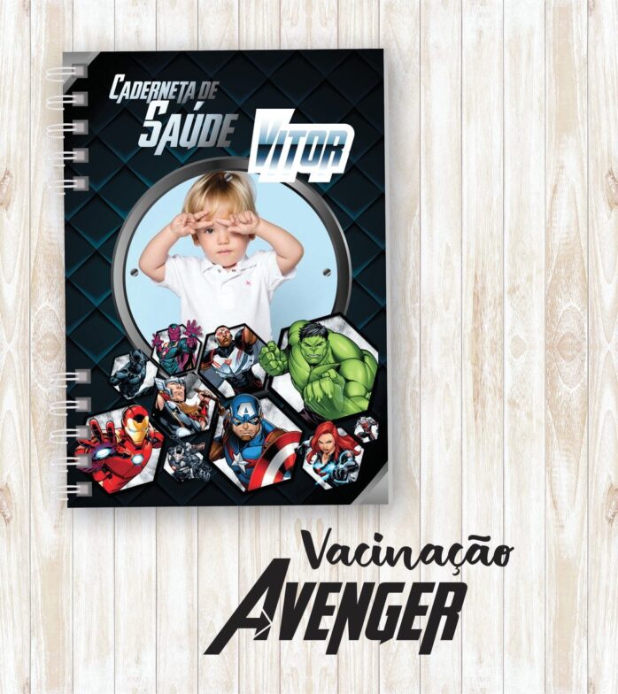 Capa Vacinação Menino Vingadores