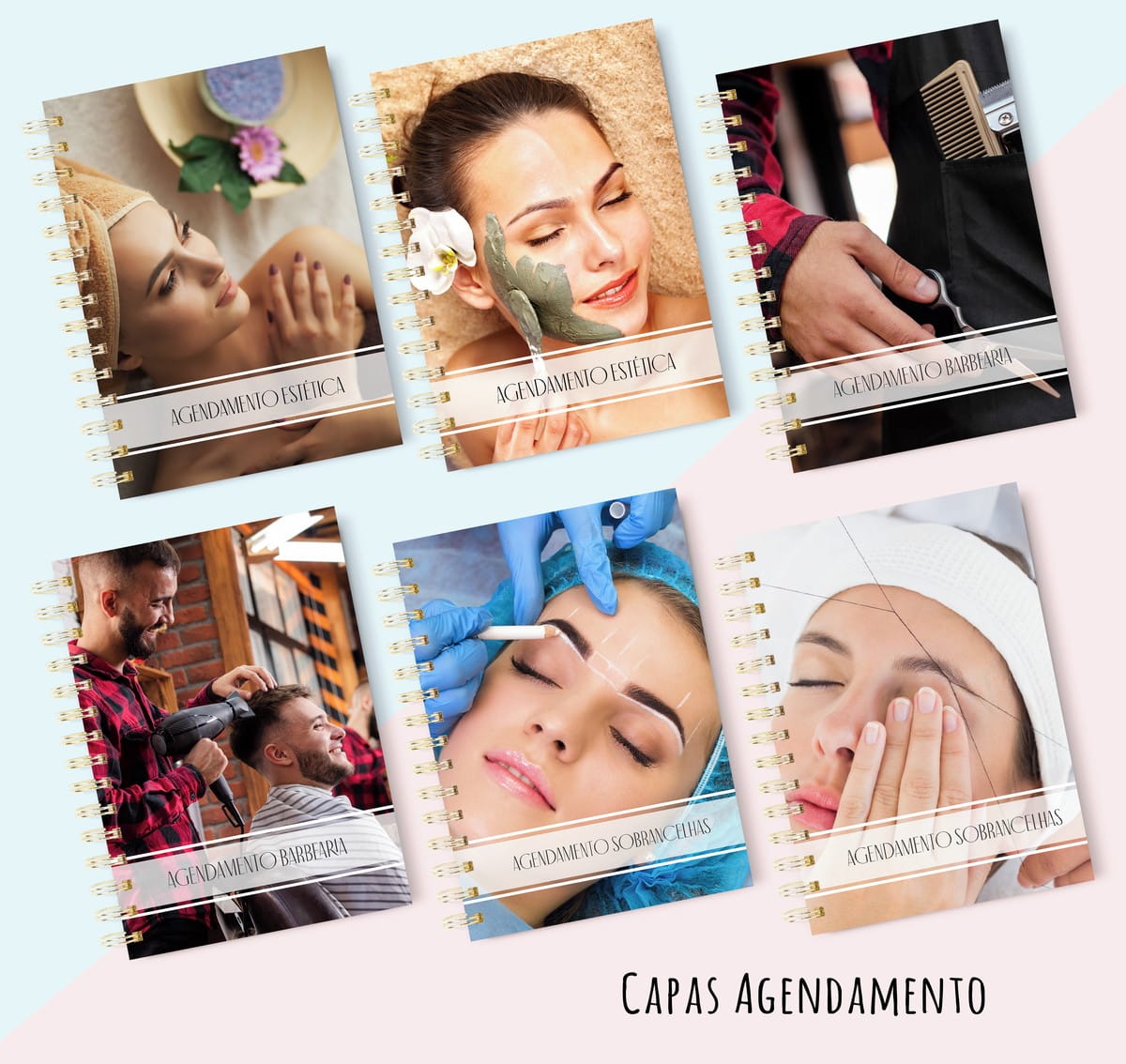 17 Capas Digitais para Agenda de Salão Estética e Pet 2 17 Capas Digitais para Agenda de Salão Estética e Pet - Imagem 2