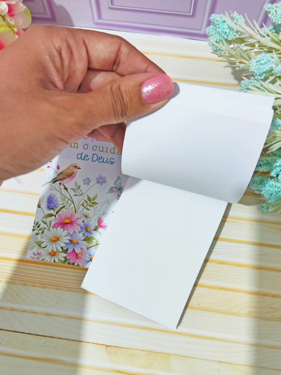 Capas para Bloquinho 7x10 PNG Jardim Encantado 3 Capas para Bloquinho 7x10 PNG Jardim Encantado - Imagem 3