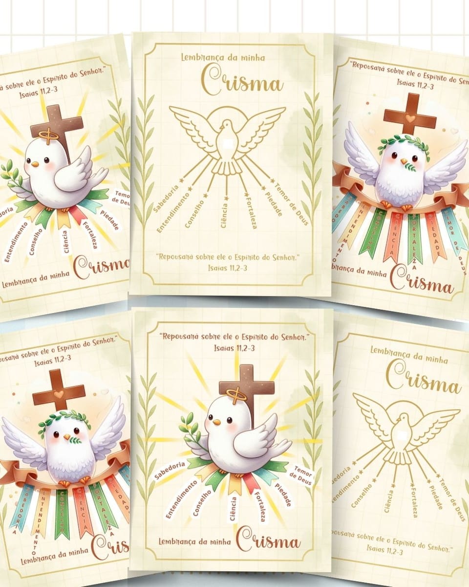 Capas de Crisma em Arquivo Digital para Personalizar 2 Capas de Crisma em Arquivo Digital para Personalizar - Imagem 2