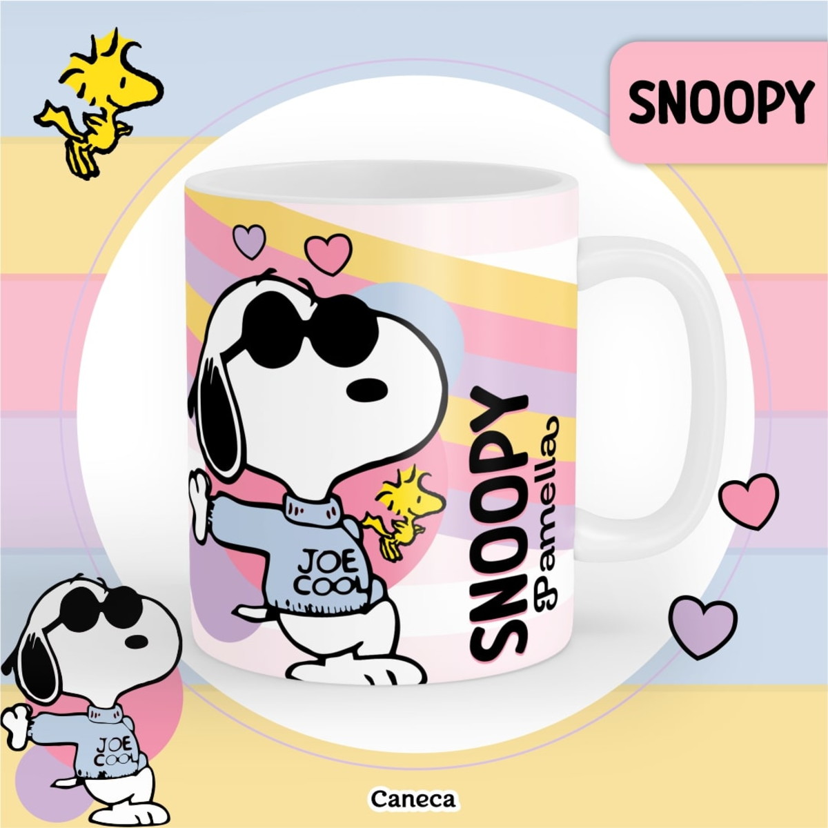 Kit Digital Capas e Miolos Snoopy Rosa para Imprimir 4 Kit Digital Capas e Miolos Snoopy Rosa para Imprimir - Imagem 4