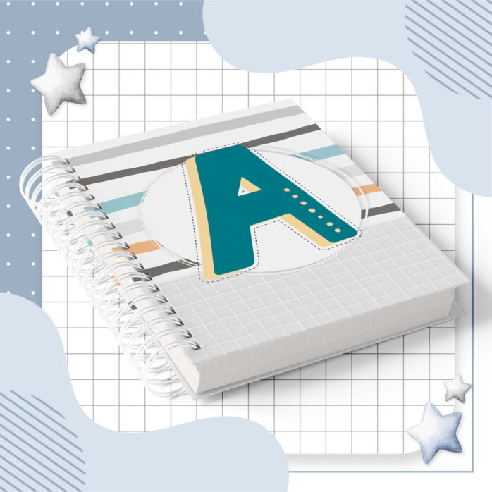 Capas Encadernação Alfabeto Menino