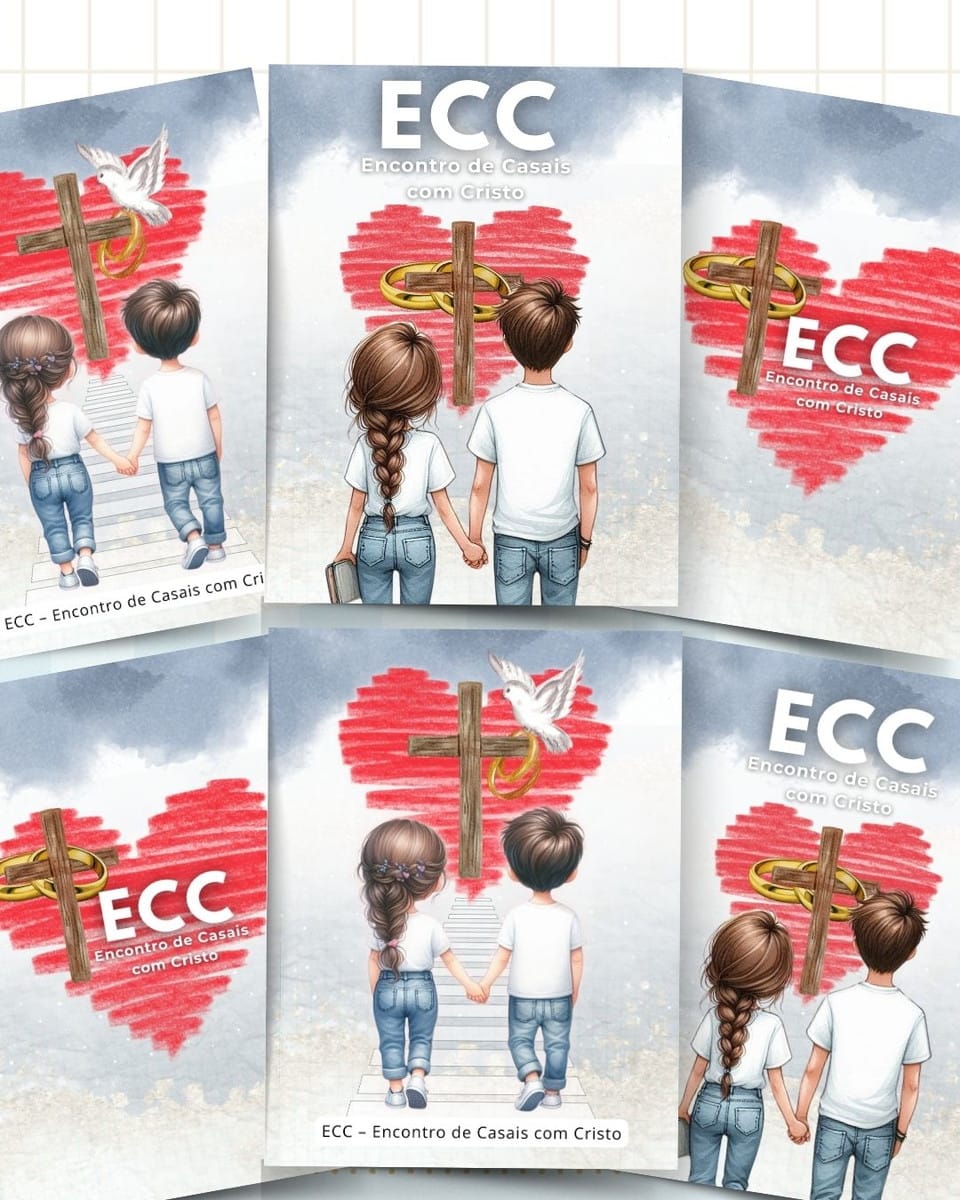 Kit Capas Encontro de Casais em PNG A4 e A5 2 Kit Capas Encontro de Casais em PNG A4 e A5 - Imagem 2