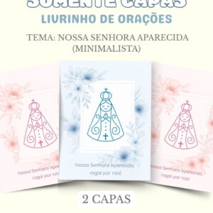 capas nossa senhora aparecida minimalista arquivo digital