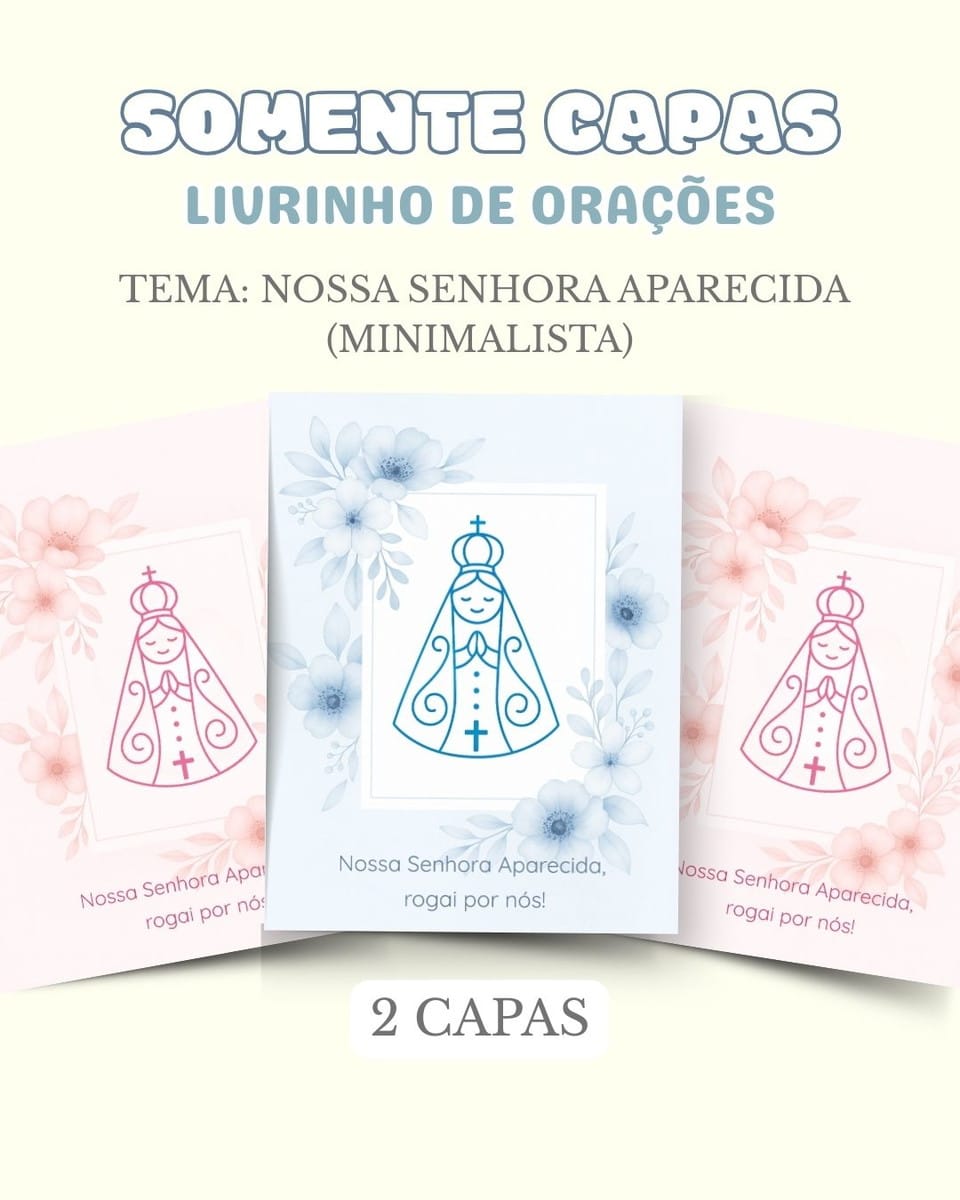 Capas Digitais Nossa Senhora Aparecida Minimalista 1 Capas Digitais Nossa Senhora Aparecida Minimalista