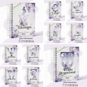 Capas Profissões Feminina Lilás 16 Capas Profissões Feminina Lilás