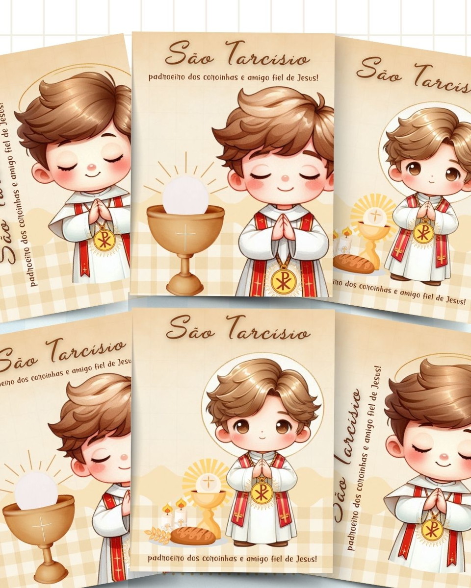 Capas São Tarcísio Digital PNG para Personalizar 2 Capas São Tarcísio Digital PNG para Personalizar - Imagem 2