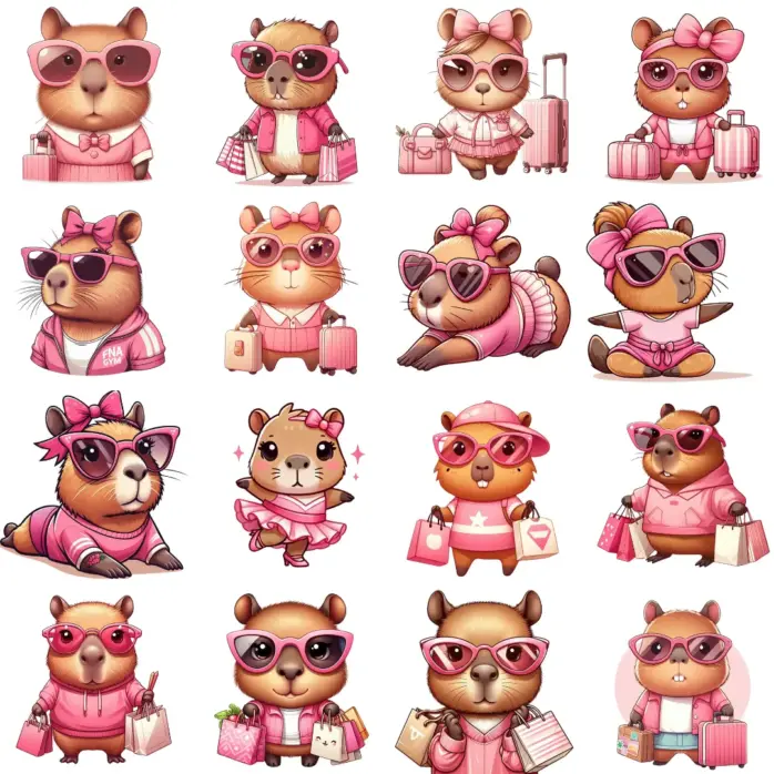 Capivara Me Mimei Pacote De Imagens Digitais Png 3