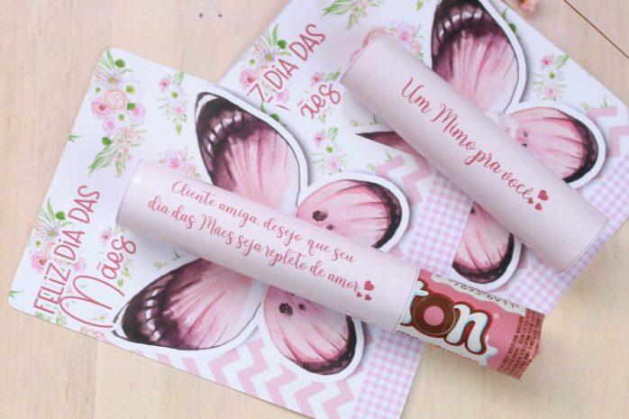 Card Baton Chocolate Dia das Mães