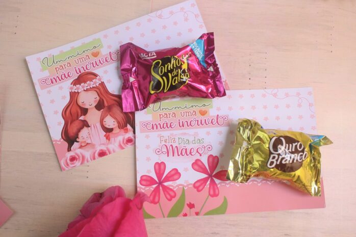 Card Bombom Dia das Mães