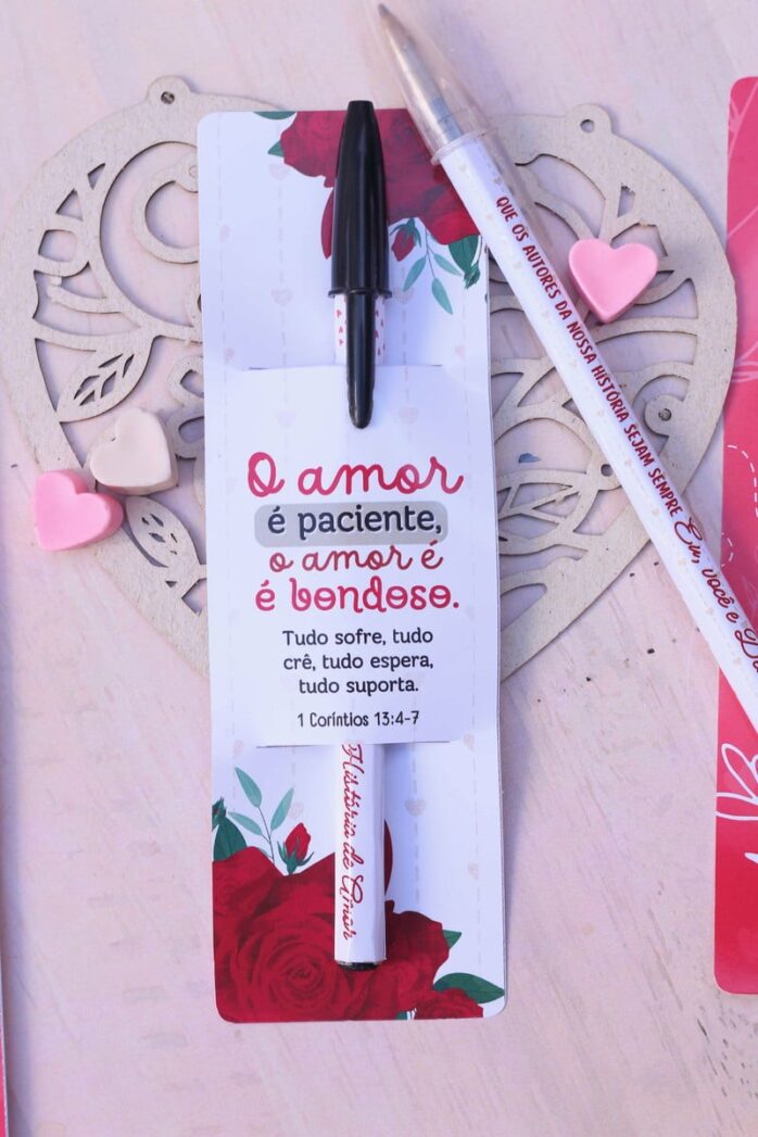 Card Caneta e Lápis Dia dos Namorados