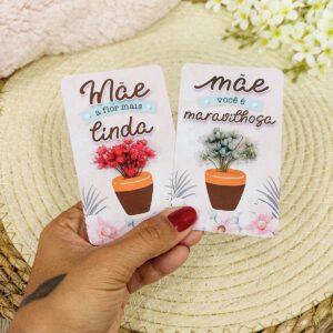 Card com Florzinha Dia das Mães