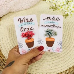 Card com Florzinha Dia das Mães 14 Card com Florzinha Dia das Mães