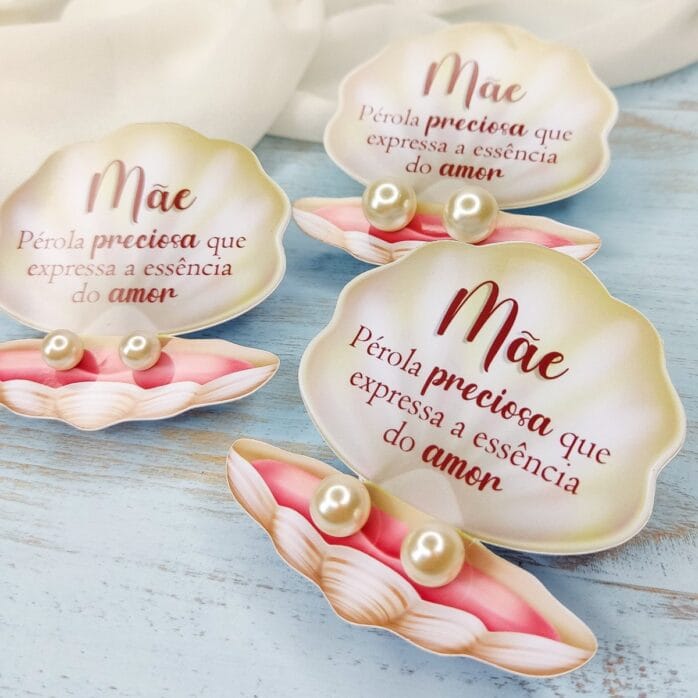 Card Concha Brincos Dia das Mães