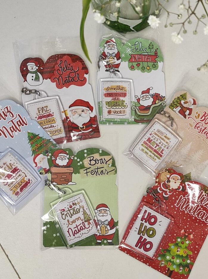 Card e Adesivo Chaveiro Natal