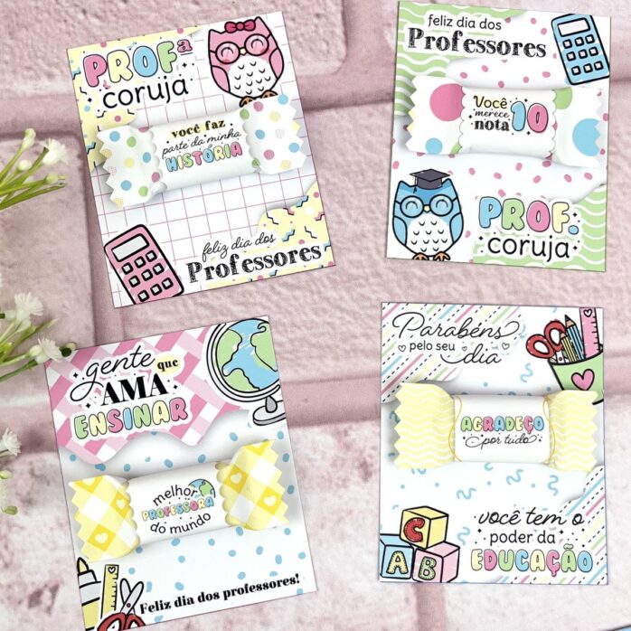 Card e Balinha Dia dos Professores