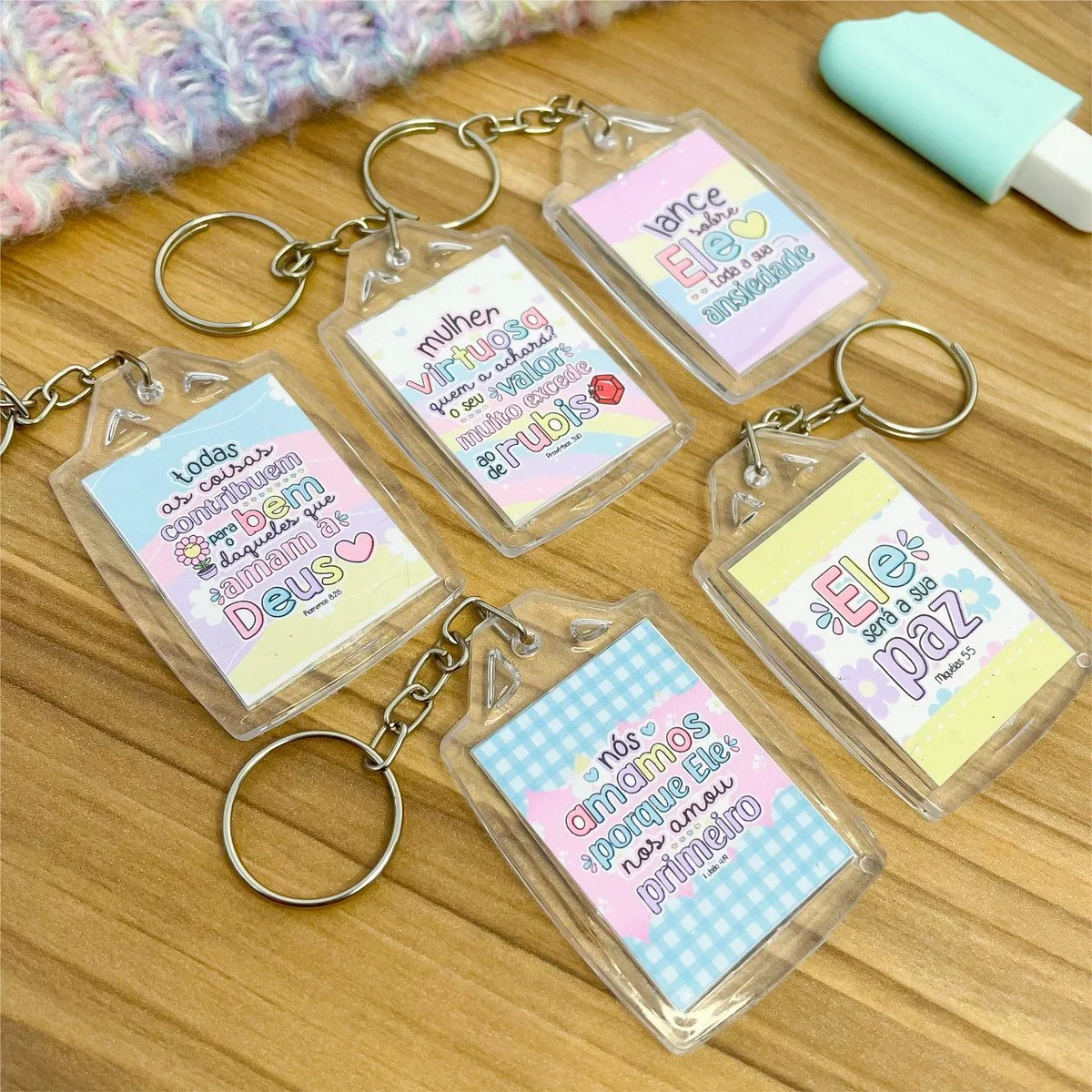 Card e Chaveiro Frases