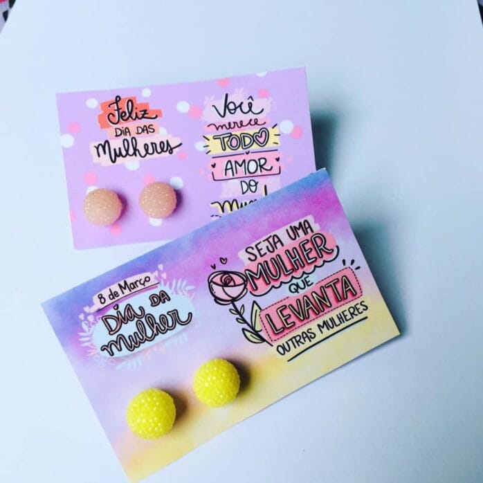 Card Fofos Brincos Mulheres