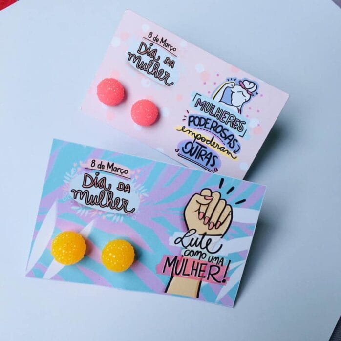 Card Fofos Brincos Mulheres