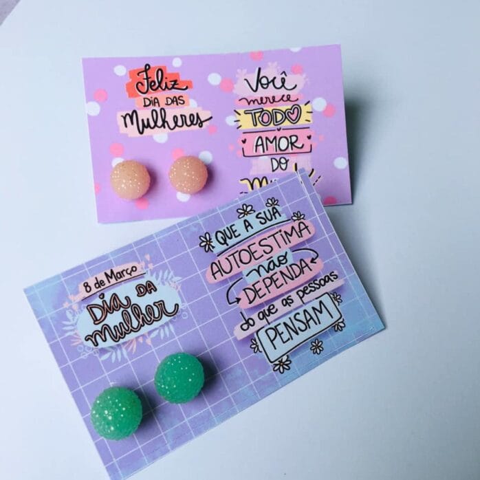 Card Fofos Brincos Mulheres