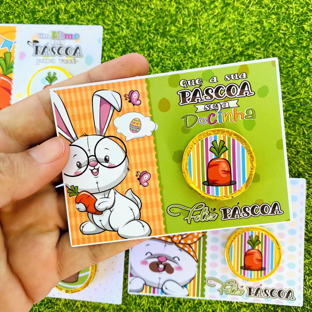 Card Moedinha de Chocolate Páscoa Arte Fofa para Imprimir 5 Card Moedinha de Chocolate Páscoa Arte Fofa para Imprimir - Imagem 5