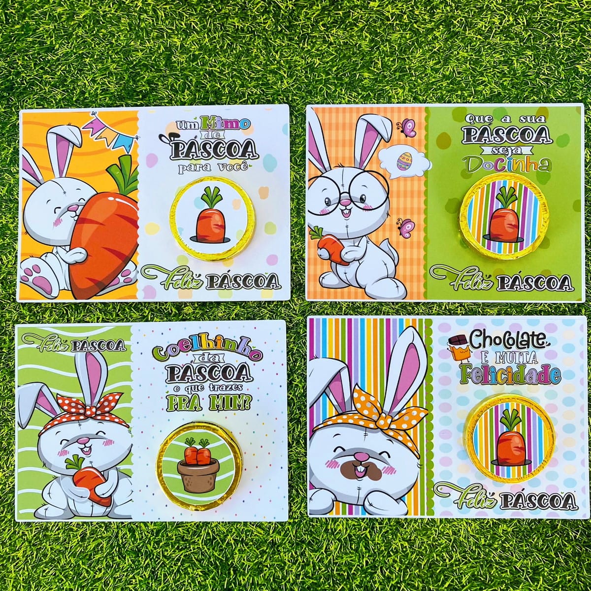 Card Moedinha de Chocolate Páscoa Arte Fofa para Imprimir 1 Card Moedinha de Chocolate Páscoa Arte Fofa para Imprimir