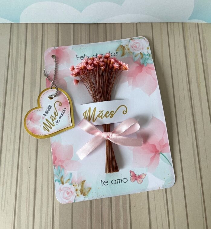 Card para Florzinha Dia das Mães