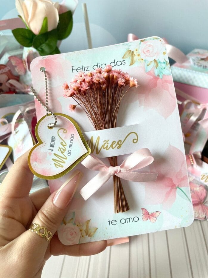 Card para Florzinha Dia das Mães