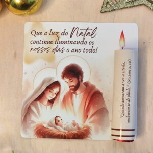 Card de Natal Digital Vela e Bengala 2025 Editável 13 card vela doce e bengala natal 2025 arquivo digital 6